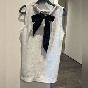 2/$15 MEXX White Sleeveless Bow Top - XS
